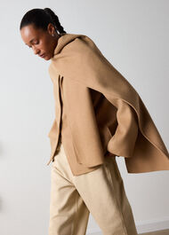 Double Faced Scarf Coat