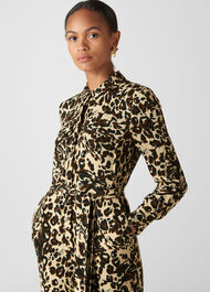 Jungle Cat Utility Jumpsuit Leopard Print