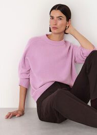 Wool Mix Seam Detail Knit