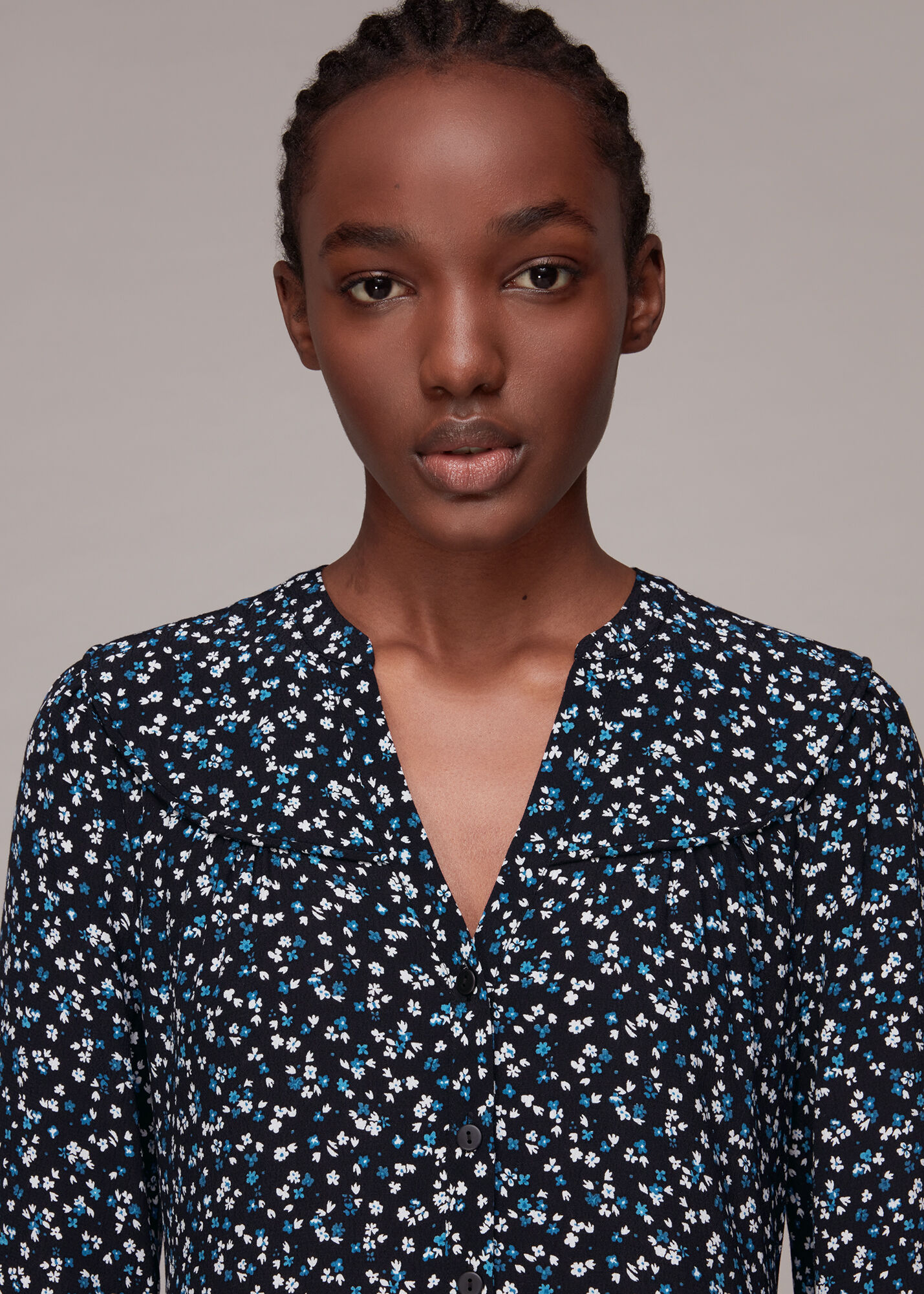 Whistles black hotsell floral dress