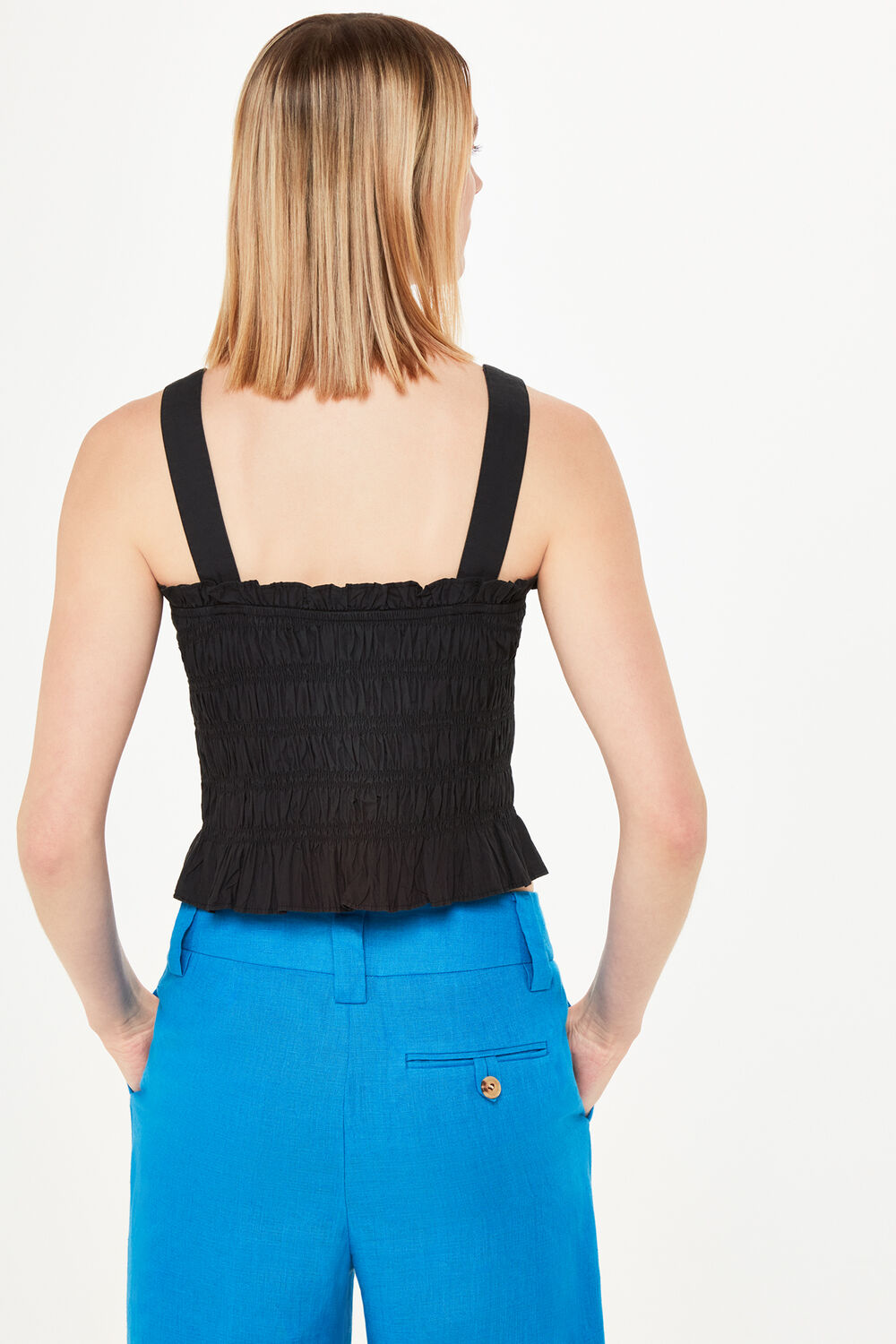 Saskia Crinkle Strappy Top