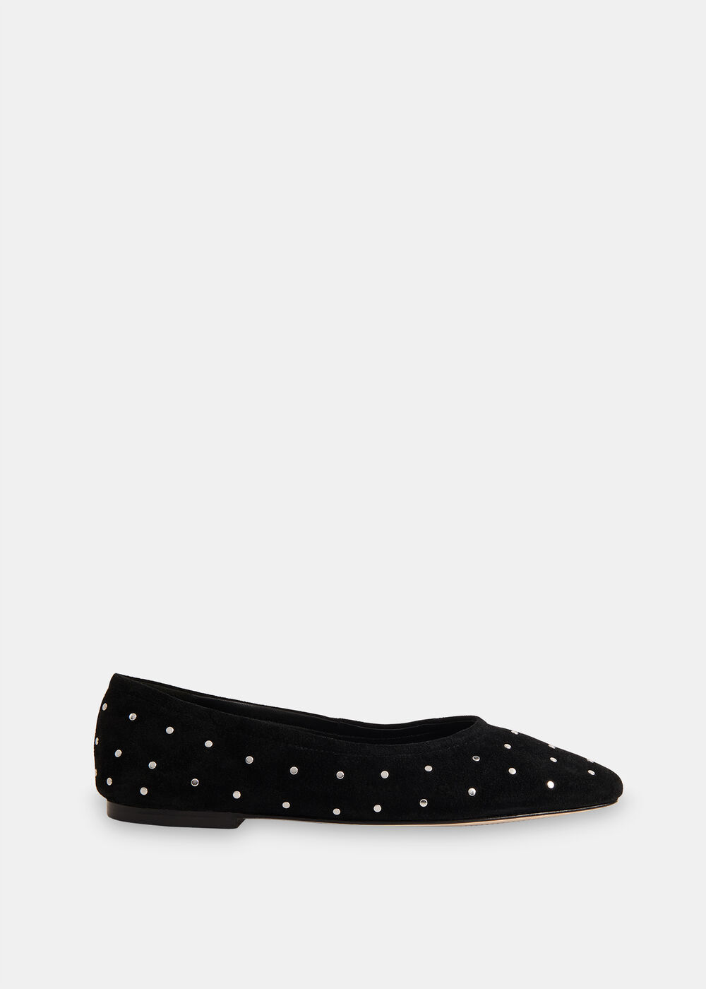 Karina Suede Stud Ballet Pump