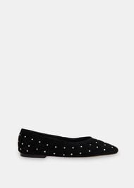 Karina Suede Stud Ballet Pump