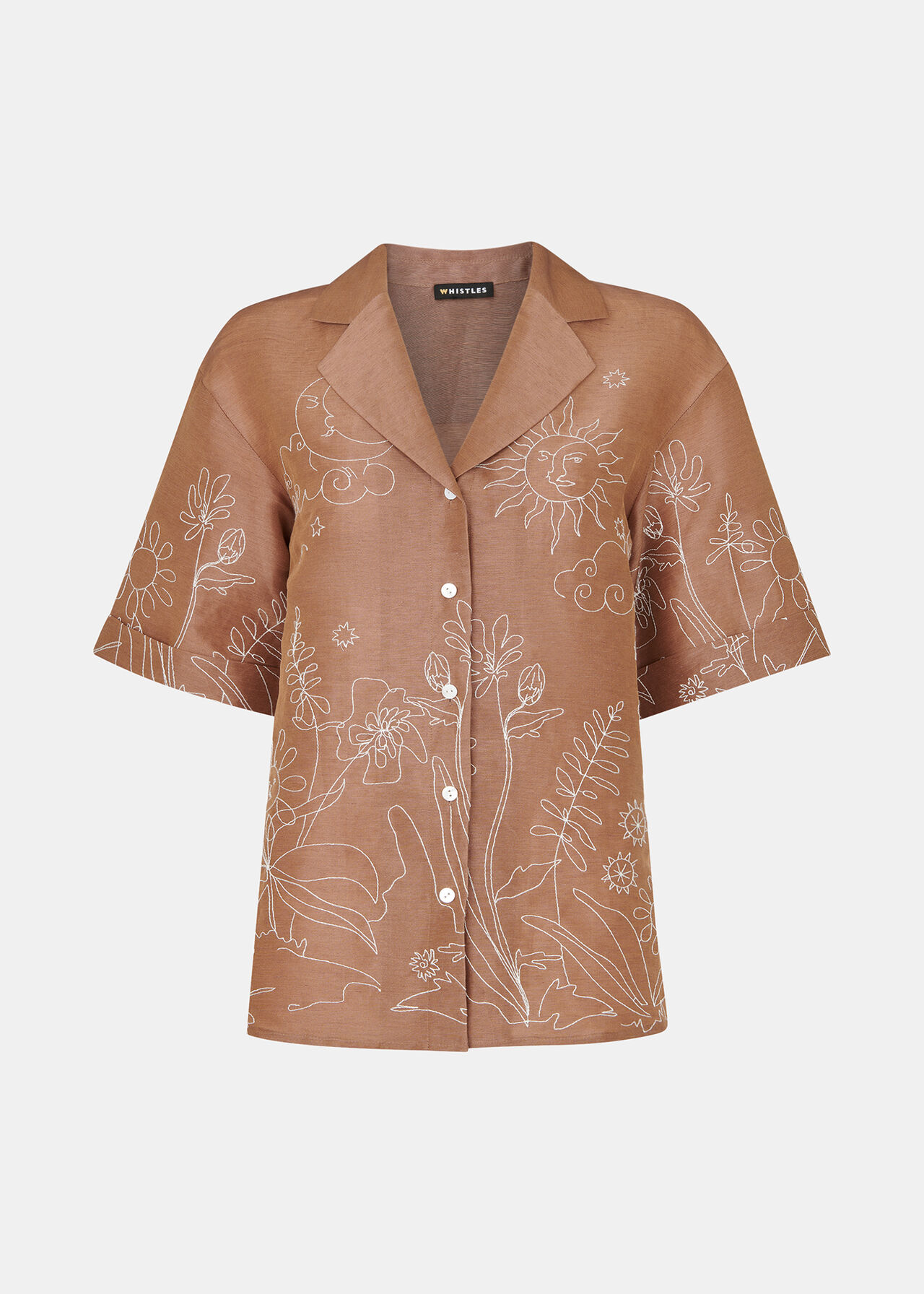 Embroidered Scribble Shirt