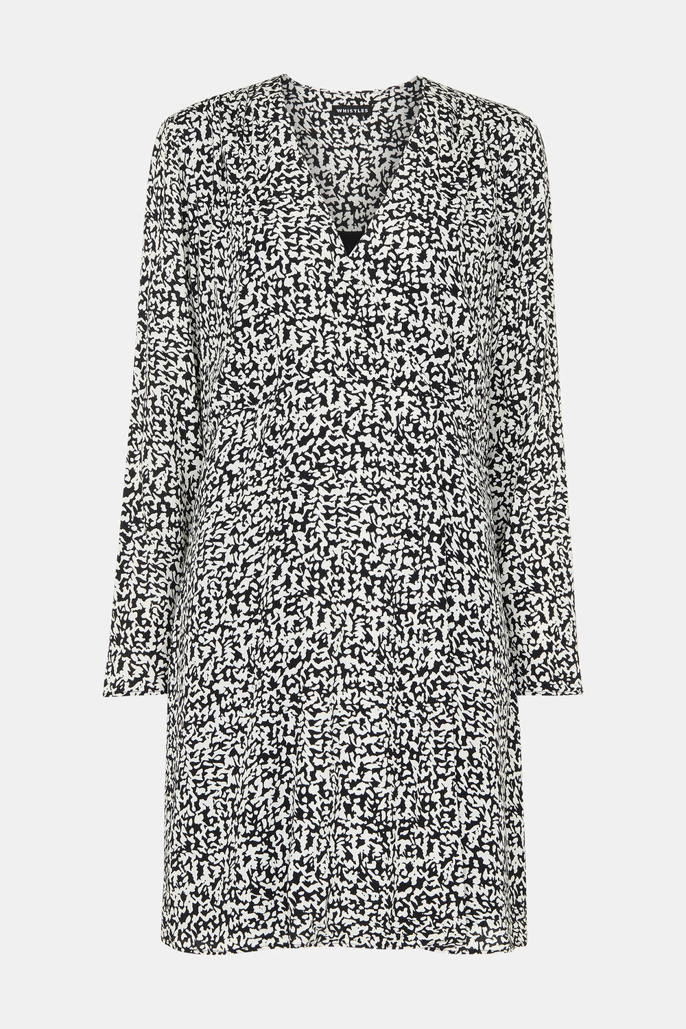 Scribble Print Flippy Dress