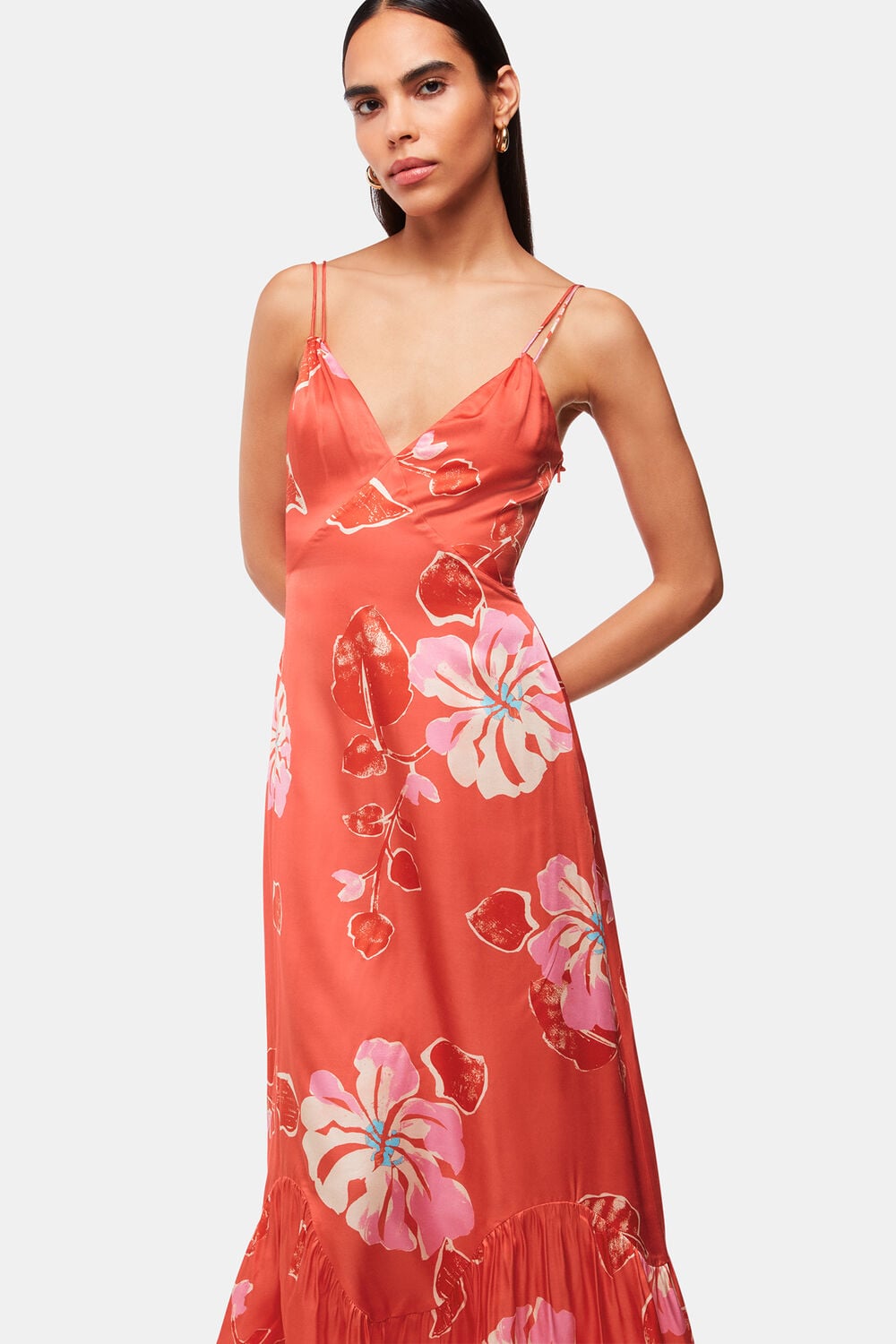 Hibiscus Print Raffa Dress