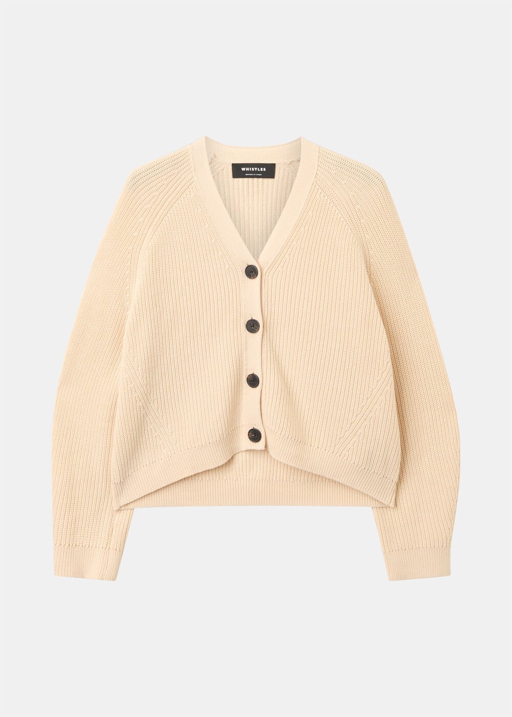 Petite V Neck Cotton Cardigan
