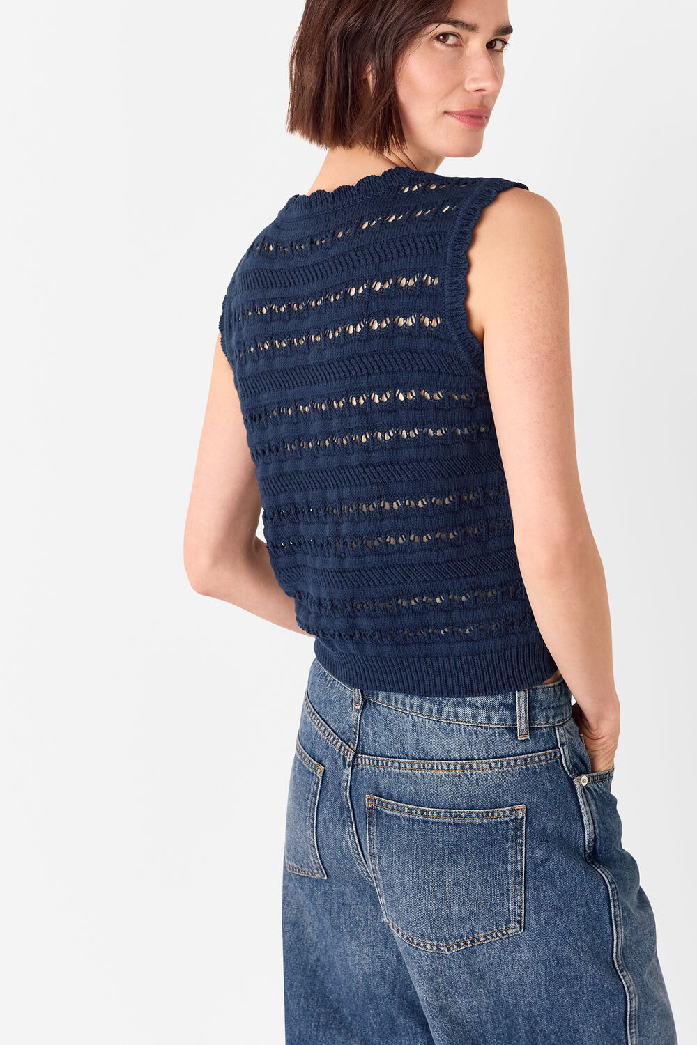 Pointelle Detail Tank