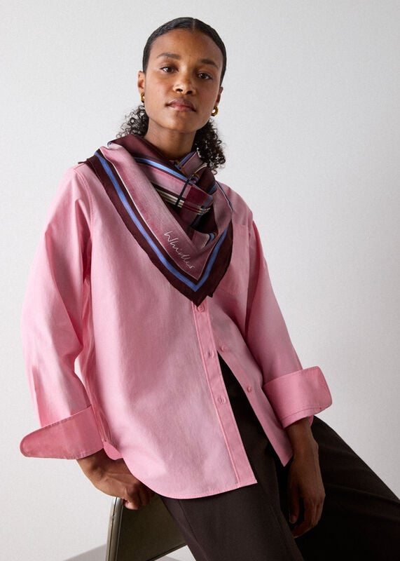 Pink Relaxed Fit Cotton Shirt