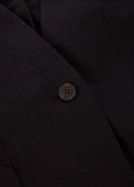 Petite Collarless Linen Blazer