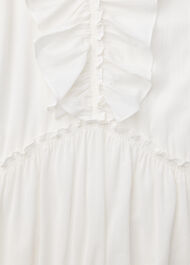 Ruffle Trapeze Mini Dress