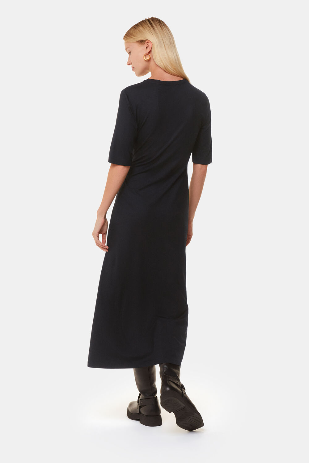 Twist Front Jersey Dress