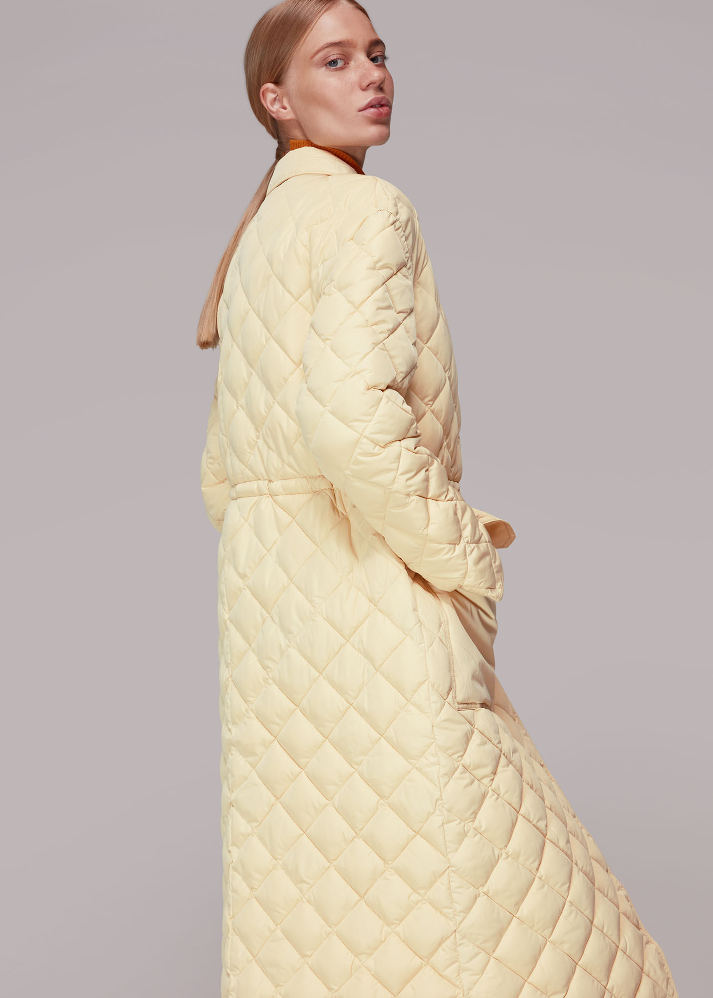Floor length padded coat online
