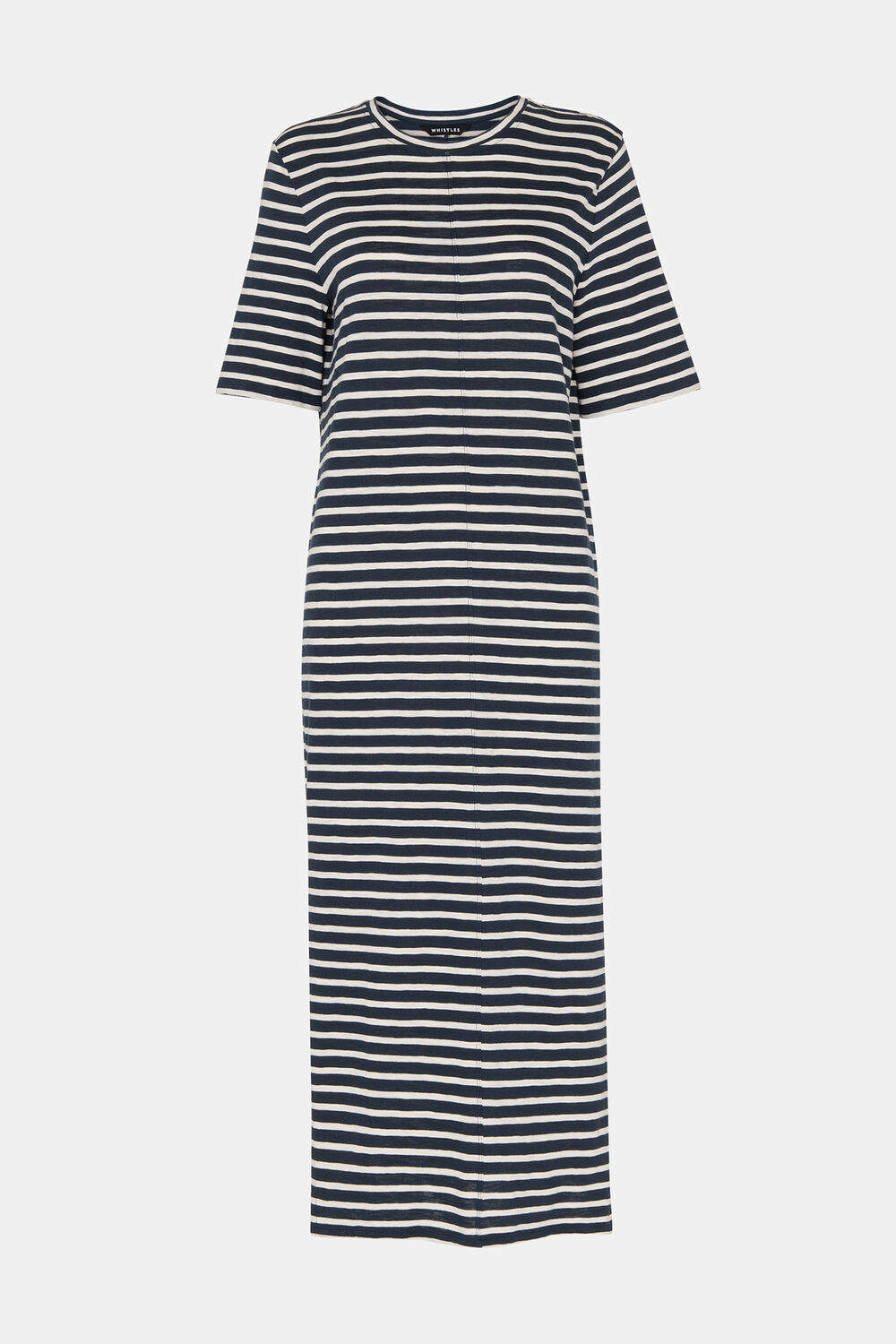 Blue Breton Stripe Jersey Dress
