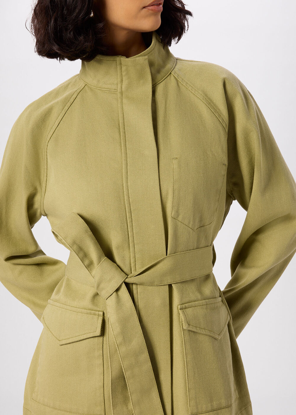 Belted Cotton Safari Jacket