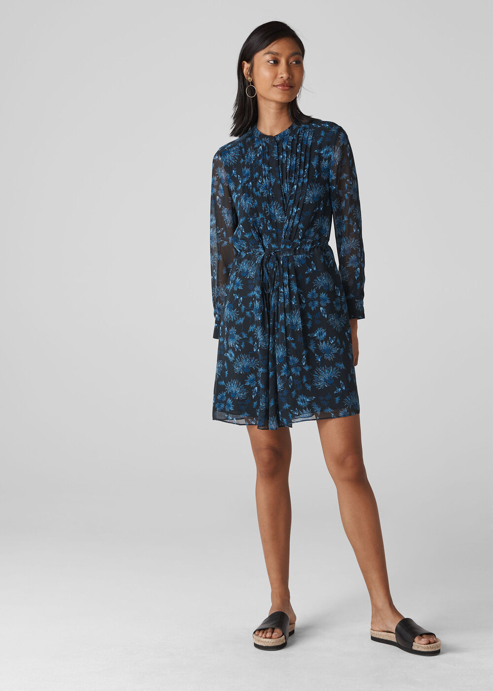 Pitti Print Shirt Dress Blue/Multi