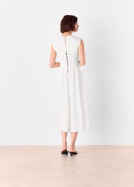 Crepe Sleeveless Midi Dress