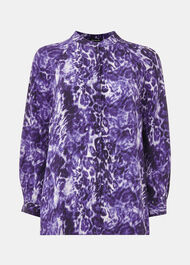 Glossy Leopard Raglan Shirt