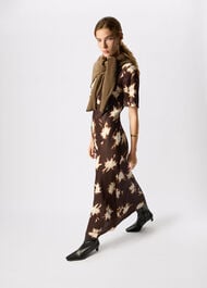 Shadow Floral Midi Dress