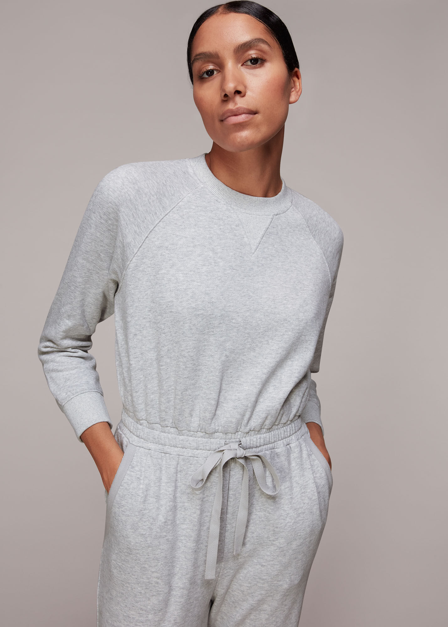 Drawstring jumpsuit hot sale