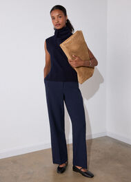 High Rise Straight Trouser