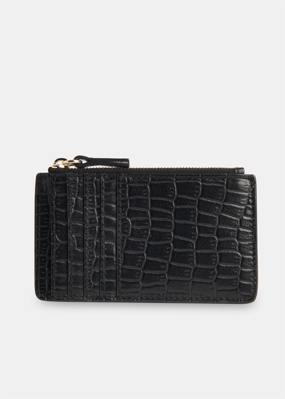 Croc Zip Top Card Holder Purse