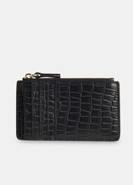 Croc Zip Top Card Holder Purse