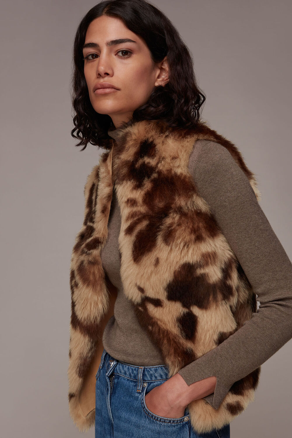 Cow Print Toscana Gilet