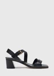 Block Heel Buckle Sandal