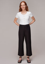 Bella Ribbed Button Up Tee