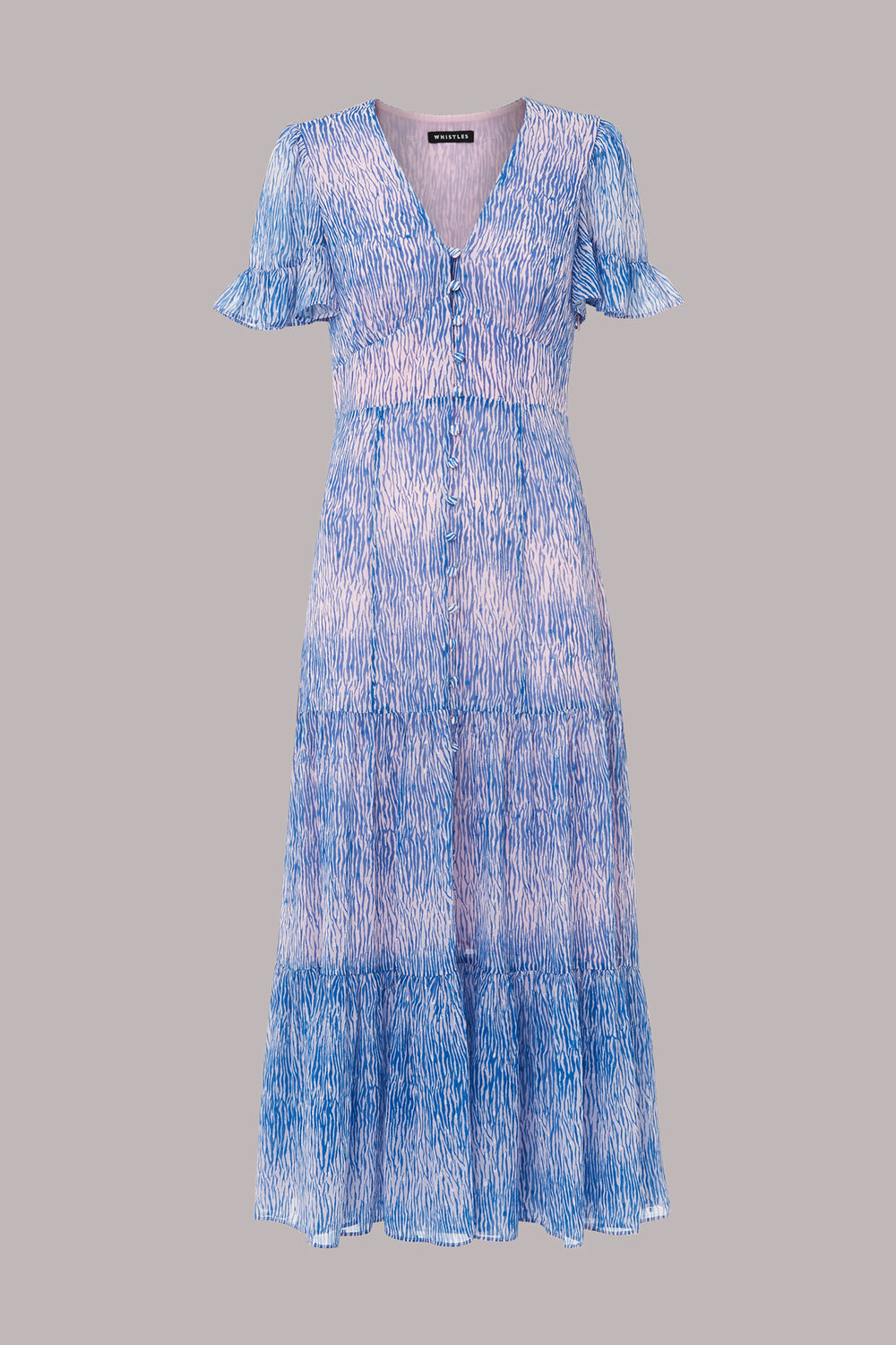 Multicolour Tiger Dobby Midi Dress