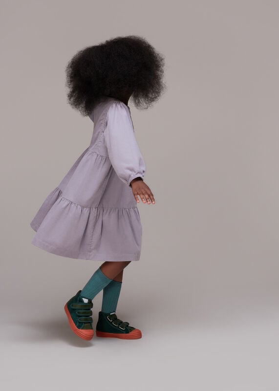 Lilac Nora Babycord Dress