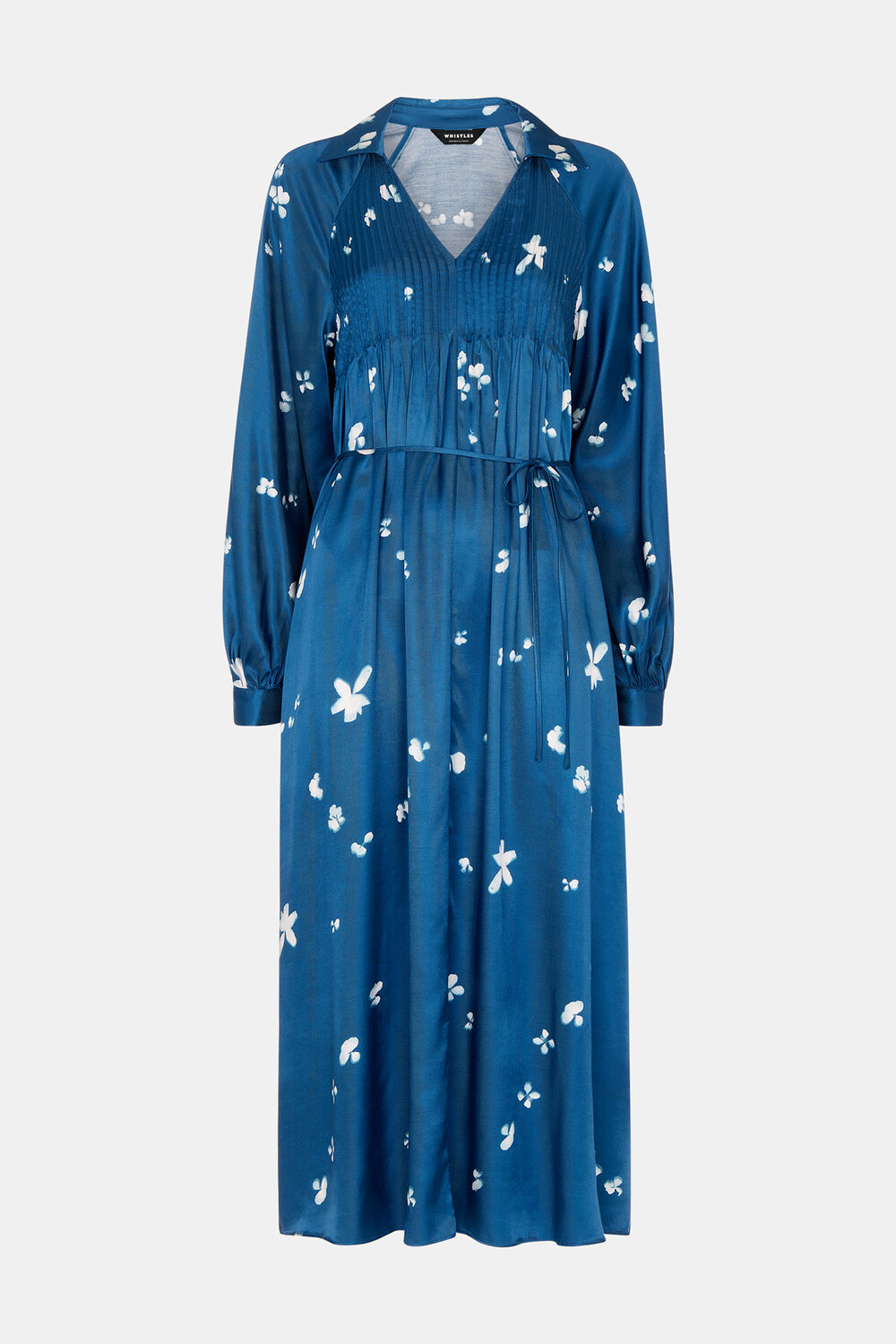 Blue Sun Bleached Floral Dress