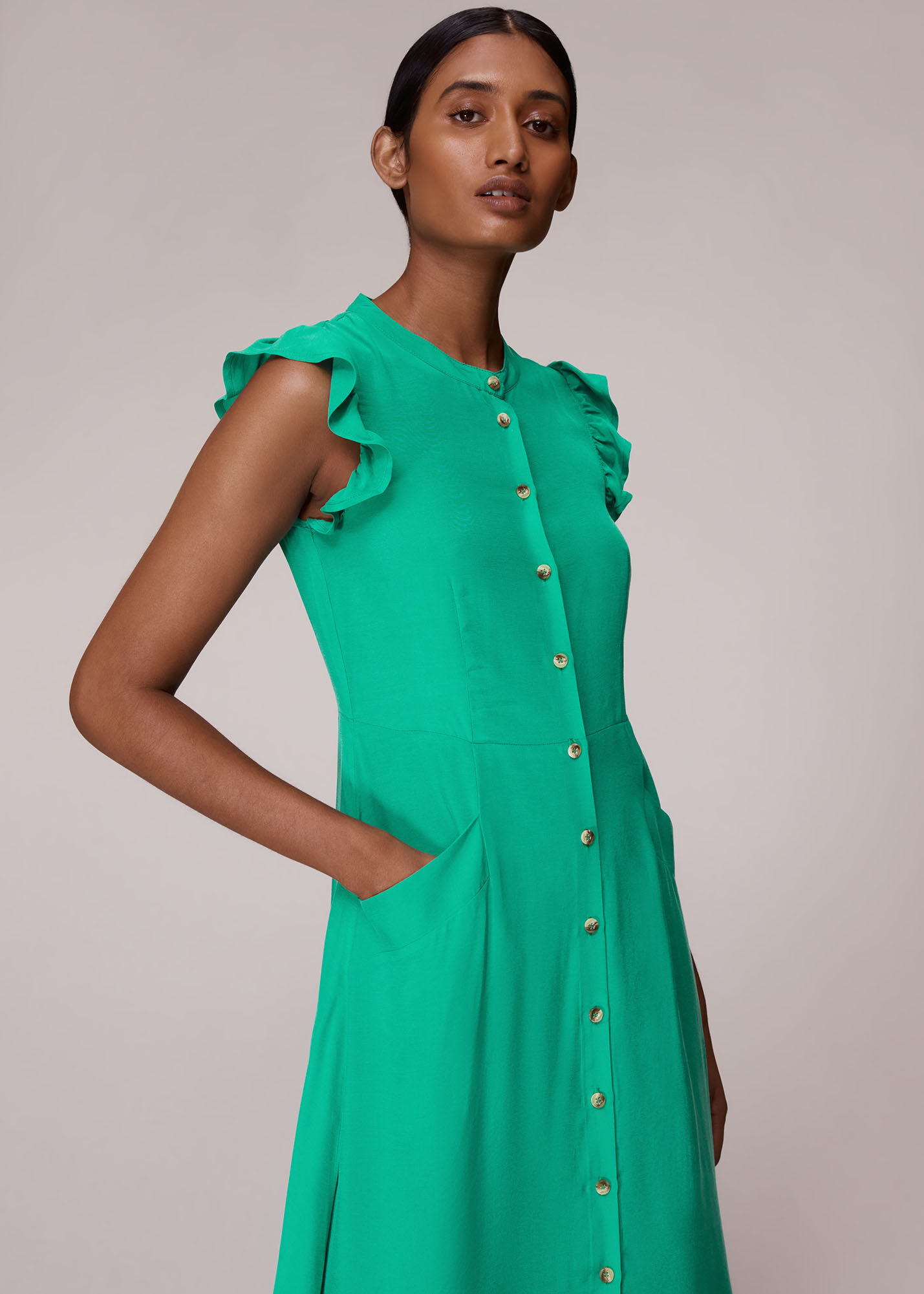 Whistles clearance ruffle dress