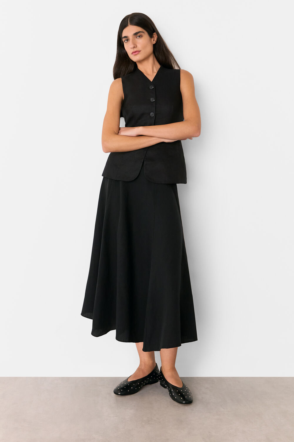 Molly Linen Waistcoat