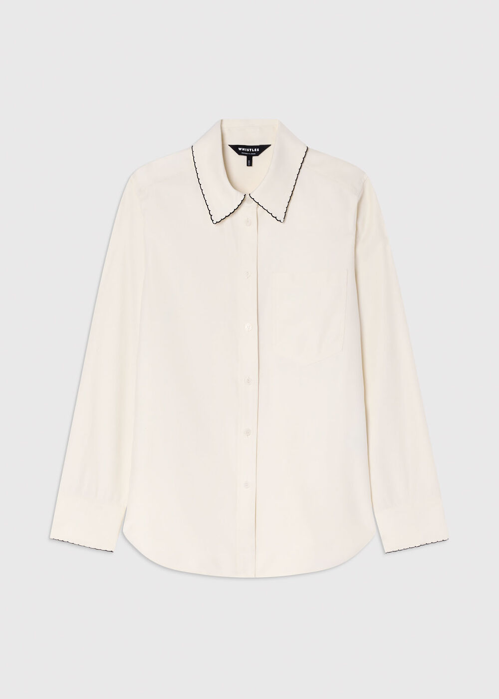 Embroidered Collar Shirt