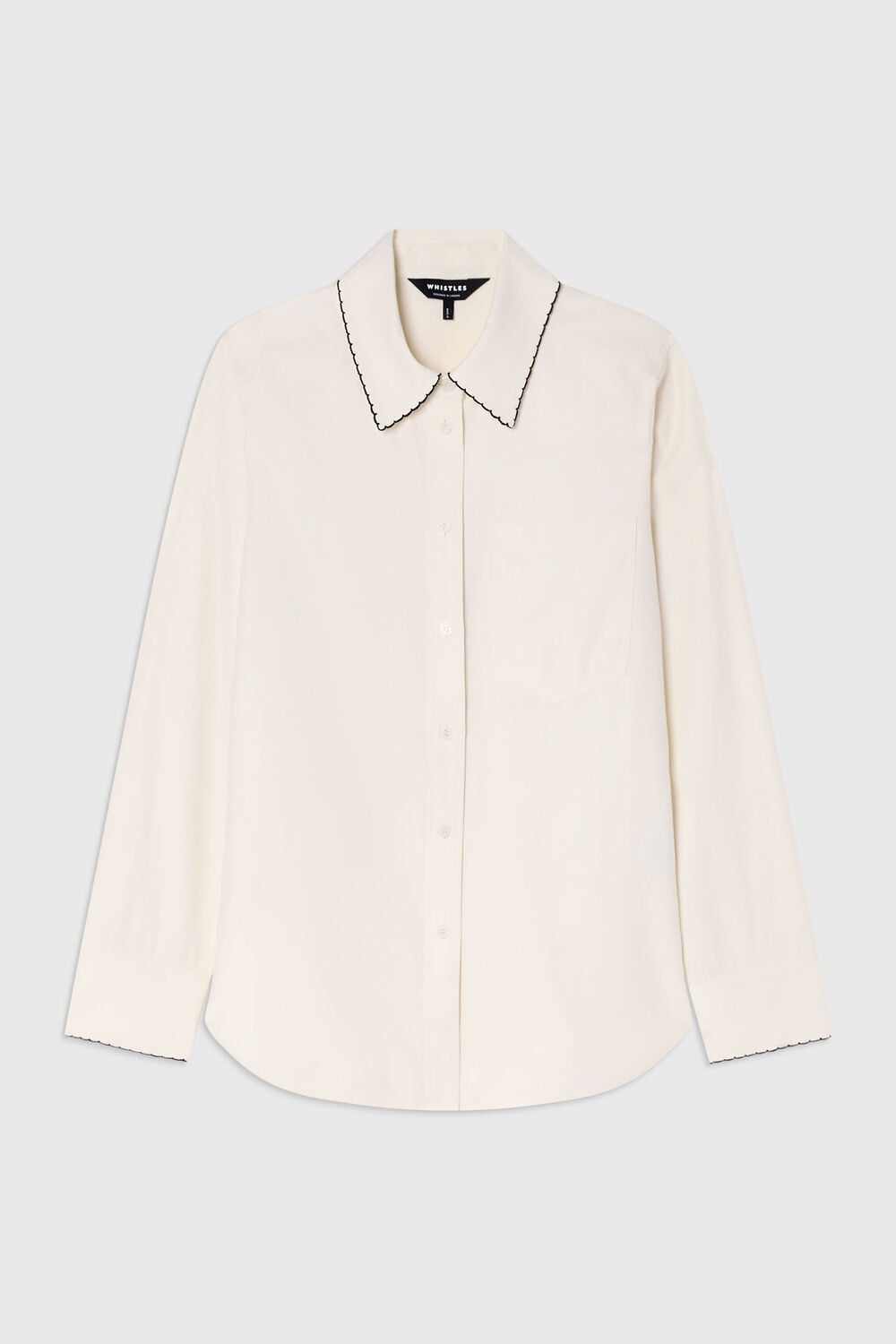 Embroidered Collar Shirt