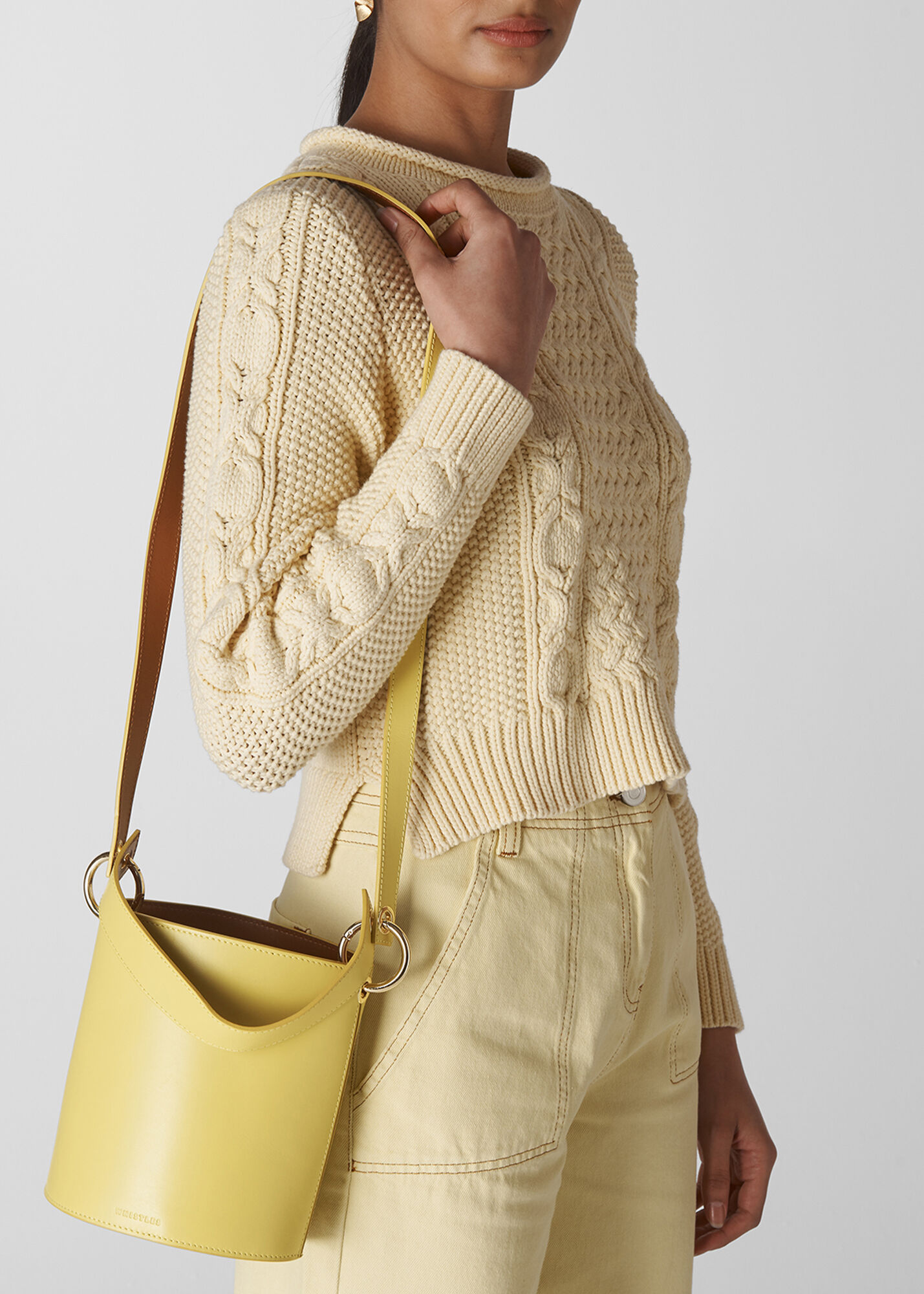 Yellow Matilda Bucket Bag | WHISTLES | Whistles US |
