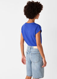 Willa V-Neck Cap Sleeve Tee