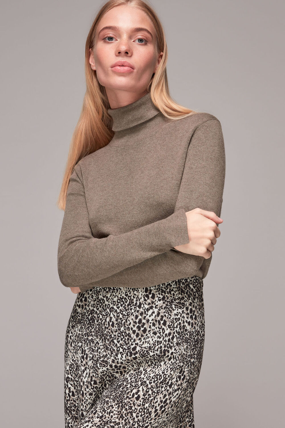 Micro Animal Bias Cut Skirt