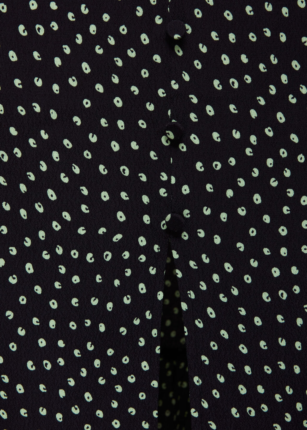 Stamp Spot Button Front Skirt