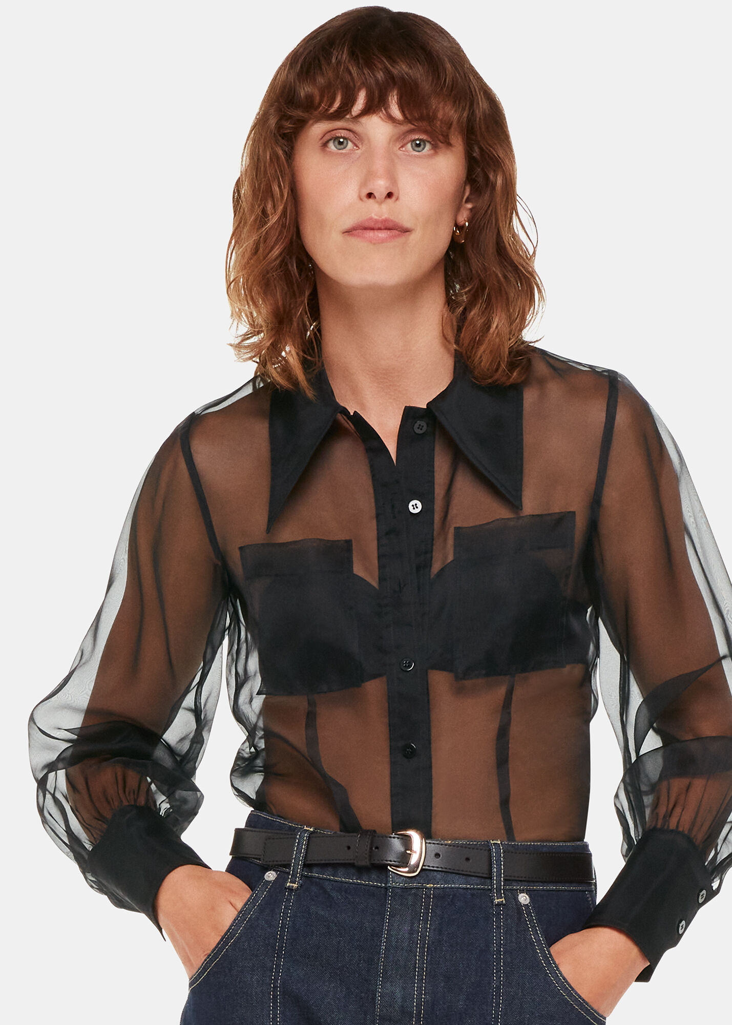 Penelope Silk Organza Shirt |