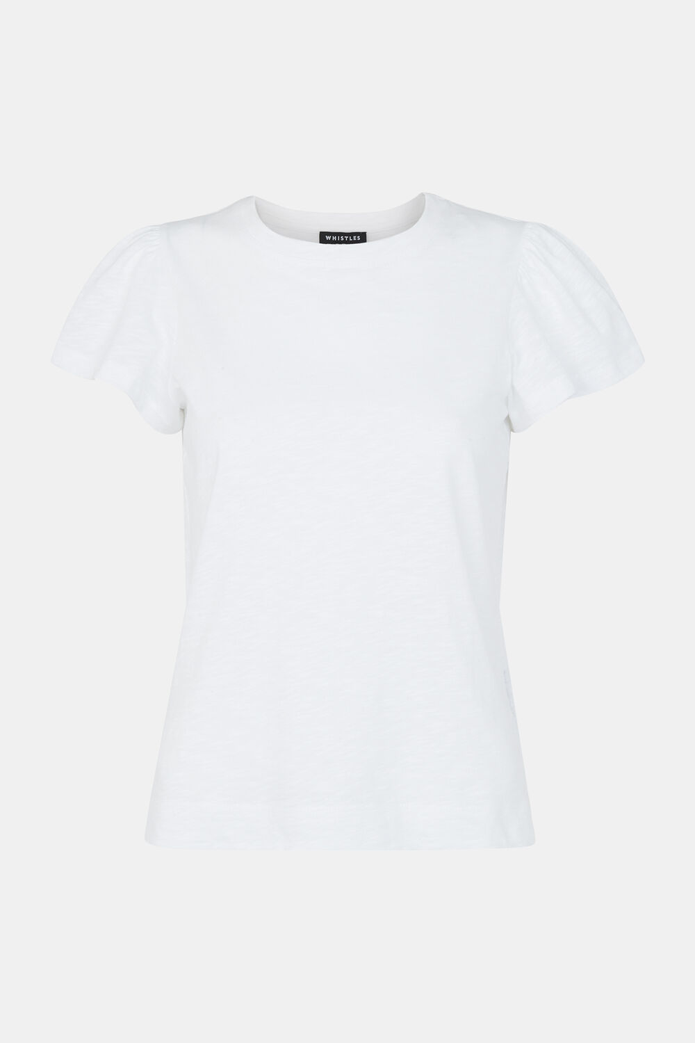 Cotton Frill Sleeve T Shirt