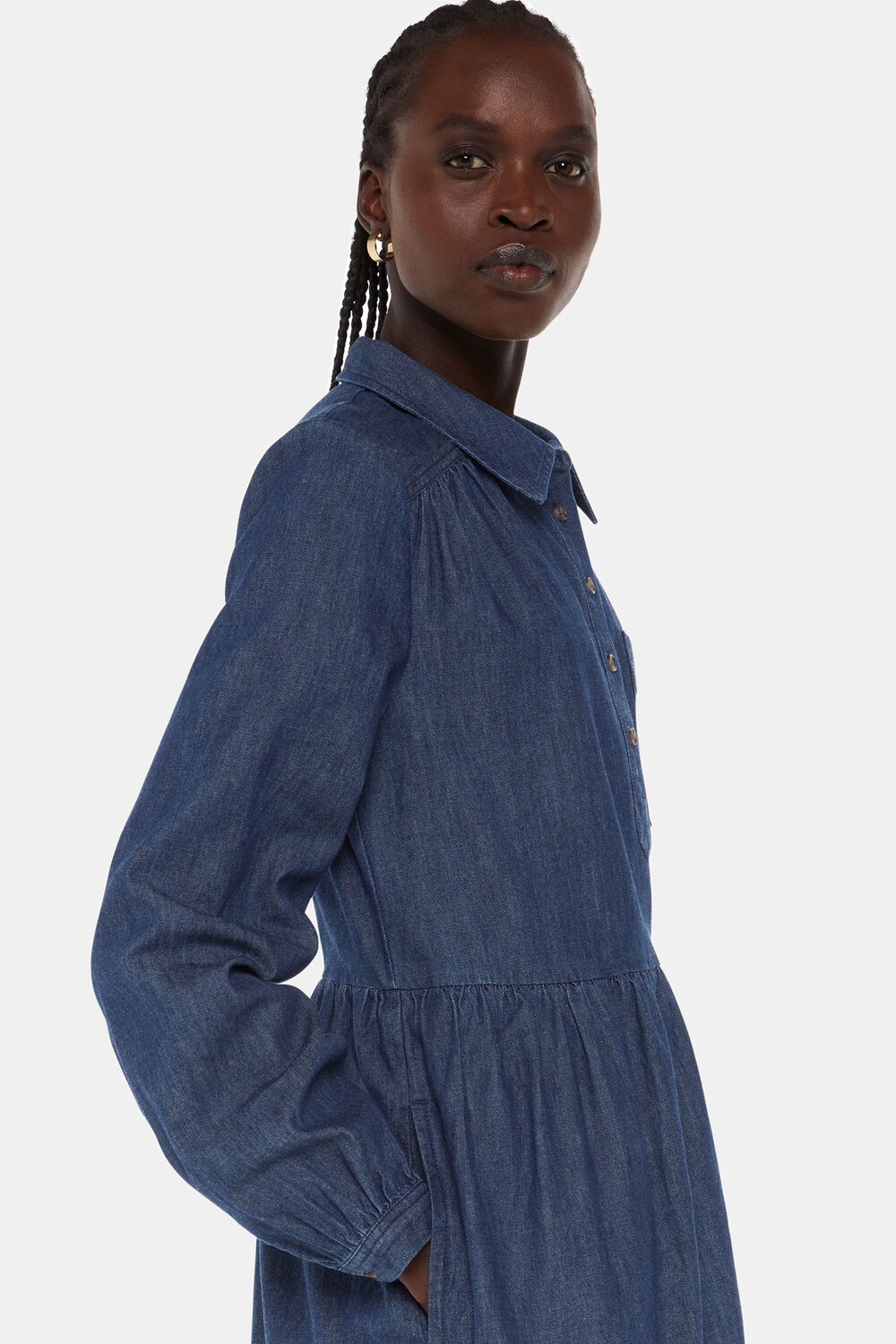 Winnie Chambray Denim Dress