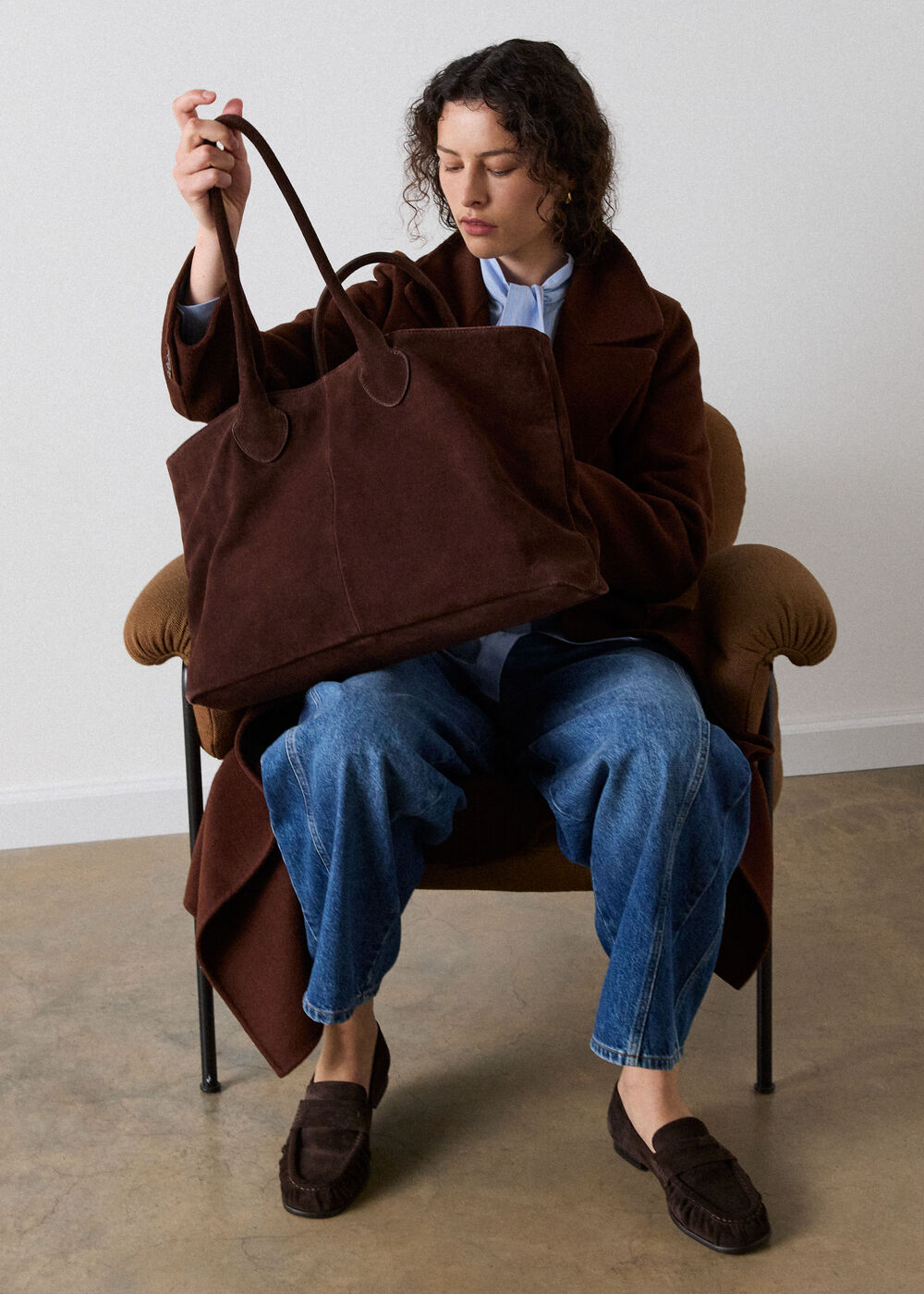 Leandra Suede Tote Bag