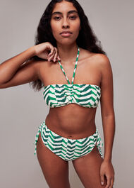 Chevron Tie Side Bikini Bottom