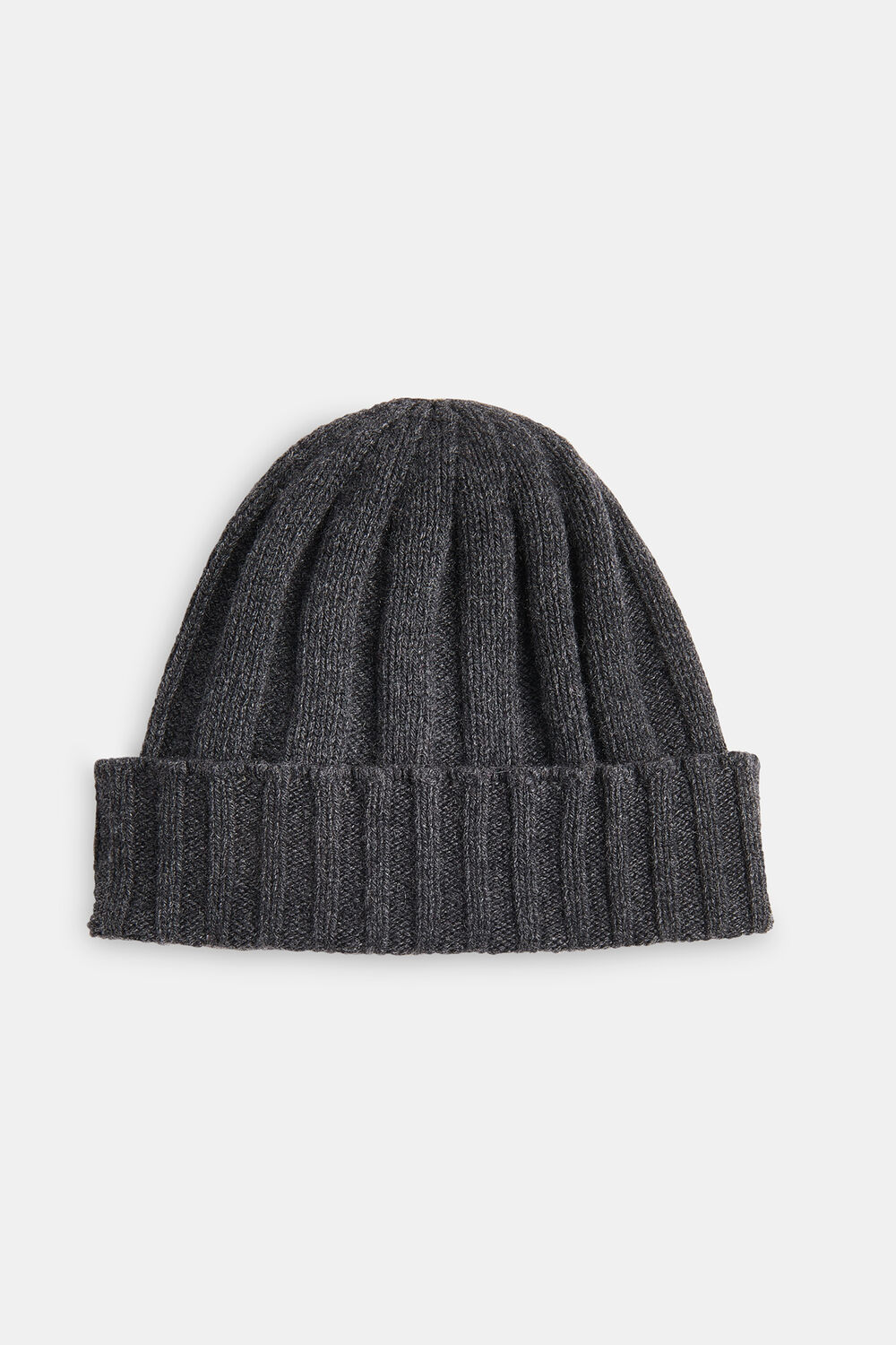 Dark Grey Cashmere Wool Blend Hat