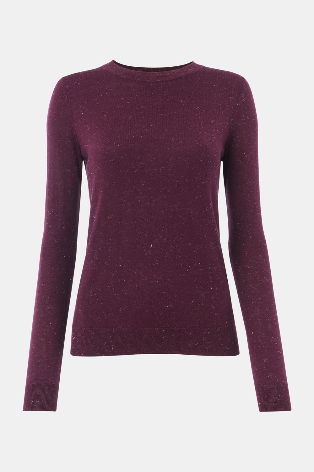 Burgundy Annie Sparkle Crew Neck