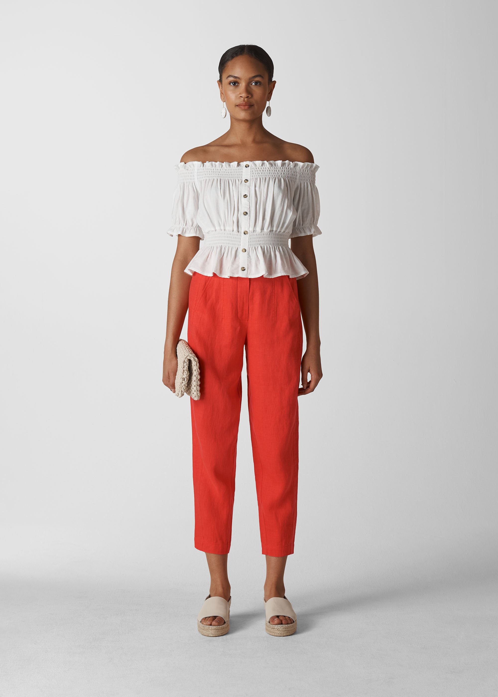 Womens Red Trousers  MS