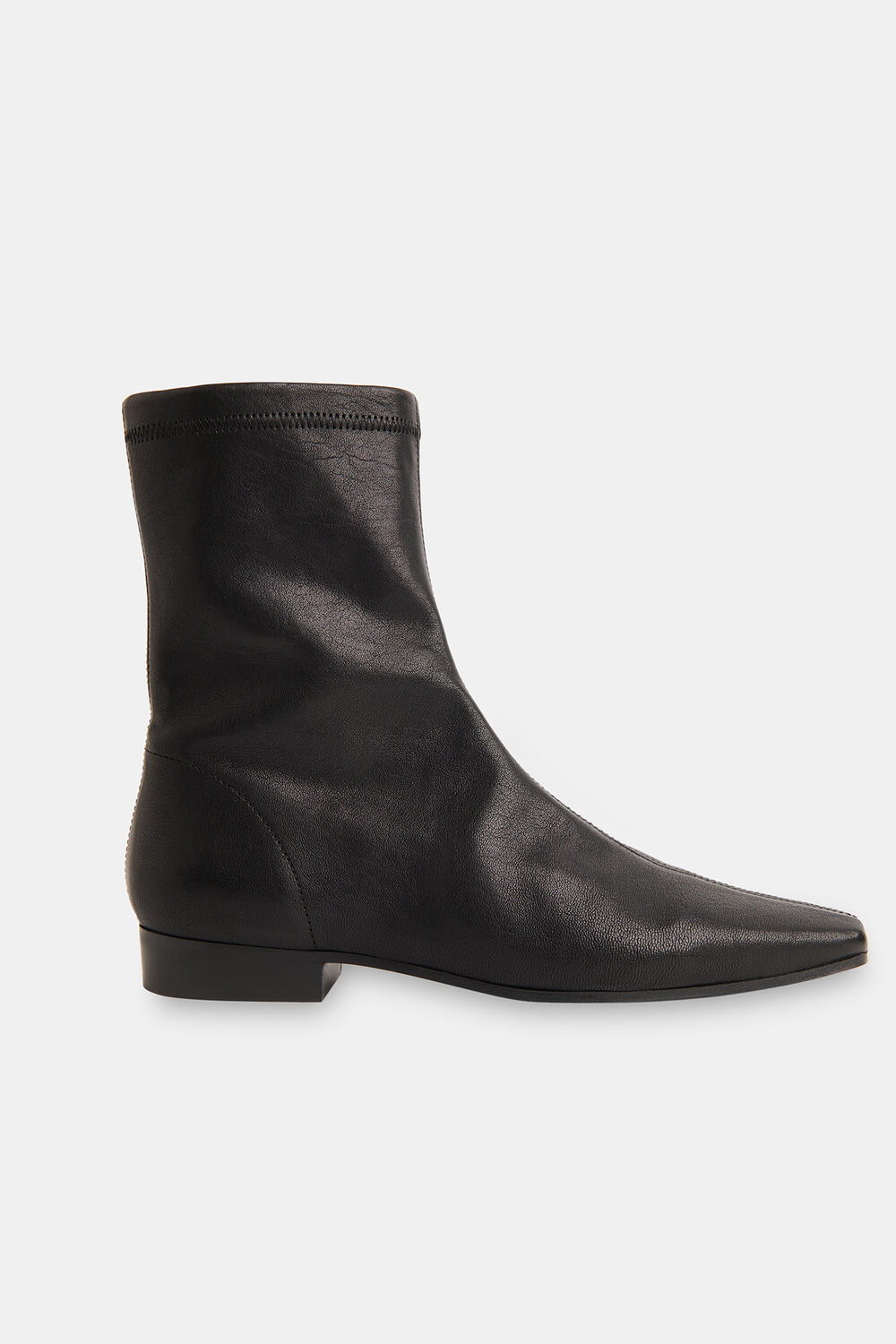 Square Toe Flat Sock Boot